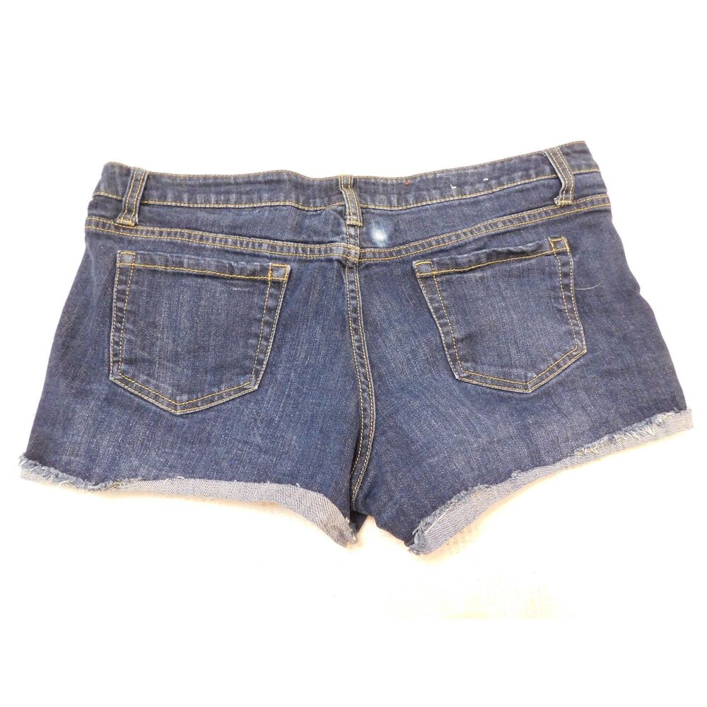 Denim Jeans Booty Shorts Sz. 15 Dark Wash Mossimo Supply - Picture 3 of 5